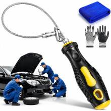 (1pcs, -) 14-Inch Magnetic Oil Drain Plug Removal Tool, Anti-Slip 2Pcs