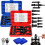 (Red&Blue, -) 10pcs Blind Hole Bearing Puller Tool Set, Internal Extractor 1