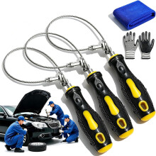 (3pcs, -) 14-Inch Magnetic Oil Drain Plug Removal Tool, Anti-Slip 2Pcs