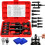 (Red, -) 10pcs Blind Hole Bearing Puller Tool Set, Internal Extractor 1