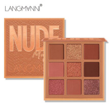 (Matches the image) 9 Color Eyeshadow Palette, Shimmer and Matte Finish, Long-Lasting, Highly Pigmented Eye Makeup