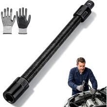 (size_name, 350mm) 2 * 350mm Flexible Shaft Extension, Electric Wrench Connecting Rod