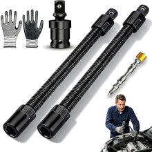 (size_name, 2*350mm) 2 * 350mm Flexible Shaft Extension, Electric Wrench Connecting Rod
