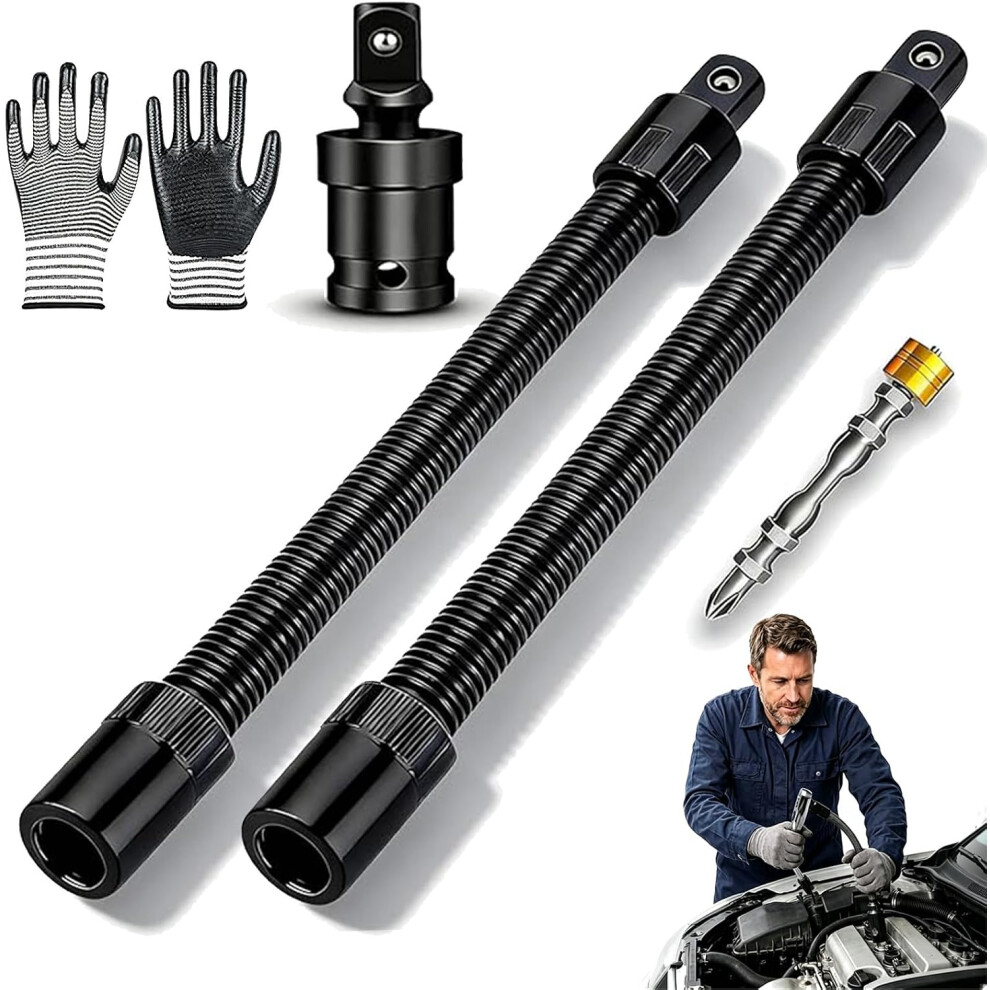 (Size_name, 2*350Mm) 2 * 350Mm Flexible Shaft Extension, Electric Wrench Connecting Rod 5437706559733