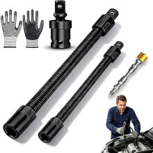 (size_name, 250mm+350mm) 2 * 350mm Flexible Shaft Extension, Electric Wrench Connecting Rod