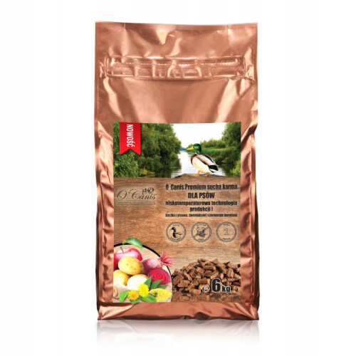 O'Canis Premium tørfoder til hunde med and, hirse og kartoffel 6 kg