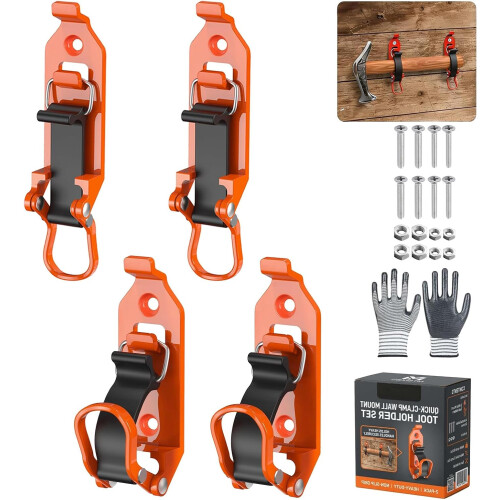 (4 pcs orange, -) 2 supports pelle, orange, véhicule