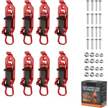 (8 pcs red, -) 2 supports pelle, orange, véhicule