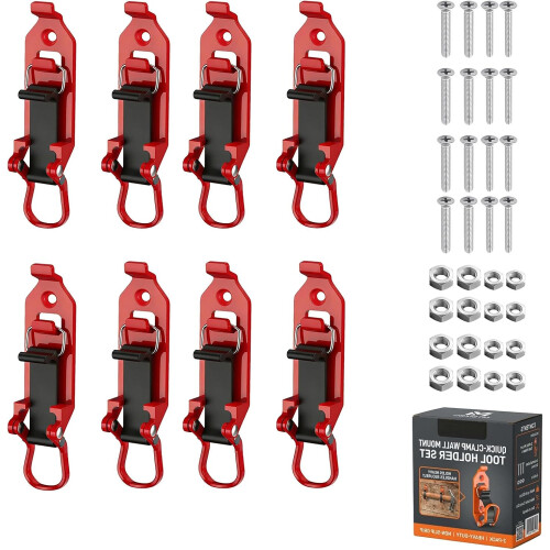(8 pcs red, -) 2 supports pelle, orange, véhicule
