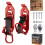 (2 pcs red, -) 2 supports pelle, orange, véhicule 1