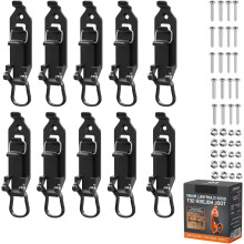 (10pcs black, -) 2 supports pelle, orange, véhicule