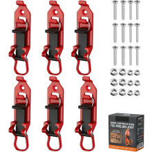 (6 pcs red, -) 2 supports pelle, orange, véhicule