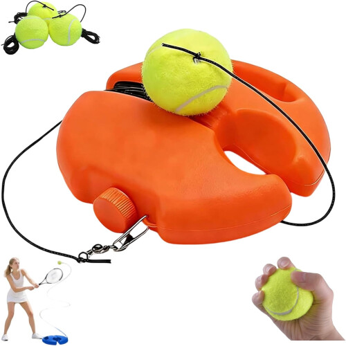 (orange, -) Entrenador de tenis con base, para principiantes