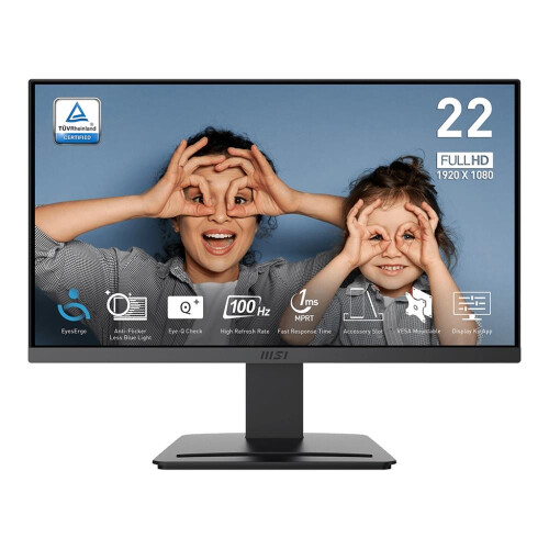 MSI Monitor - MSI - PRO MP223 E2 - 22 inch - Full HD - 5 ms responstijd