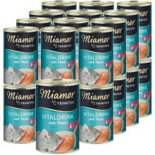 Nassfutter für Katzen MIAMOR VITALDRINK MIT THUNFISCH 24 x 135 ml
