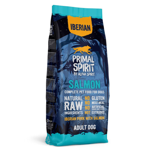 Primal Spirit Iberian 70% laks tørfoder til hunde 12 kg