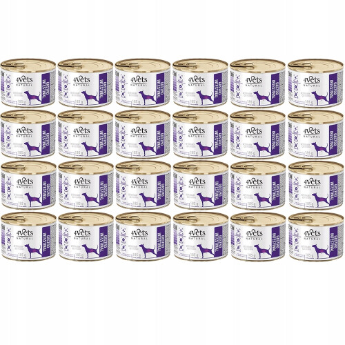 4VETS Naturligt Gastrointestinalt Hund - vådfoder til hunde - 24x185g