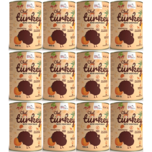 Vådfoder til hunde SYTA MICHA kalkun med grøntsager junior 12x400g