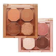 (Matches the image, 04) DIKALU Shimmer Matte Eyeshadow Palette Highly Pigmented Long-Lasting 4 Colors
