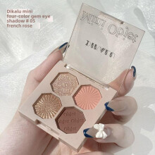 (Matches the image, 04) DIKALU Shimmer Matte Eyeshadow Palette Highly Pigmented Long-Lasting 4 Colors