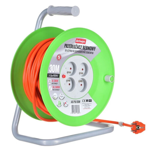Activejet AJE-PB/20M reel extension cord 20m