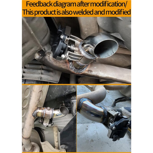 Car Accessory 2pcs Variable Electric Adapter Motor Exhaust Control Valve One-Key Button Remote Dual Kit  Systems 1