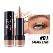 (Matches the image, 05) 2-in-1 Shimmer Eyeshadow Pencil, Double-Ended Eyeshadow Stick, 10 Colors, Long-lasting, Smudge-proof, Multipurpose Eye Makeup