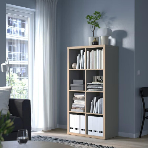 ikea 8 Cube Shelving Unit, 77x147 cm- Greywood