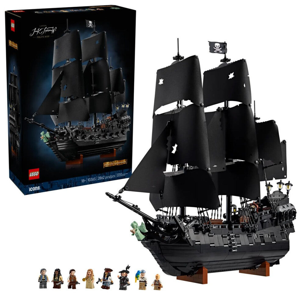 LEGO Icons Captain Jack Sparrow's Pirate Ship Building Set - Image 3