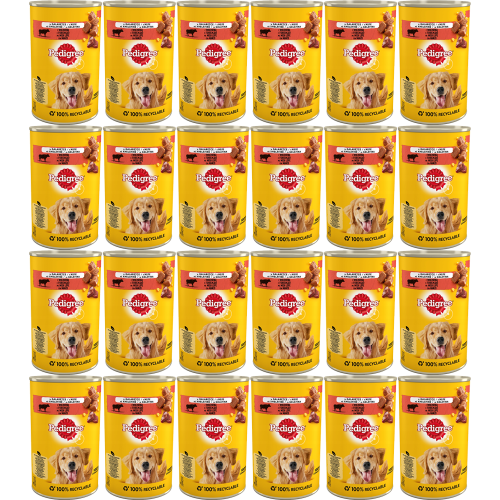 Pedigree PEDIGREE Adult Oksekød i Gelé - vådfoder til hunde - 24x400g