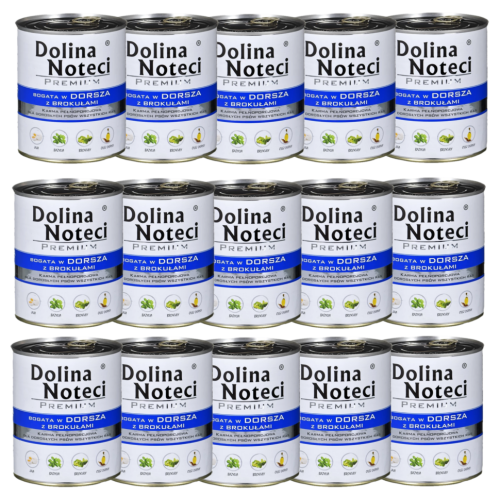 Hundefoder Dolina Noteci Torsk 15x800g