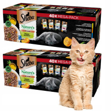 SHEBA Nature's Collection Blandede Smagsvarianter KAT 80x85g