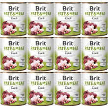 BRIT Paté & Meat And - vådfoder til hunde - 12x800g
