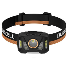 Lampada frontale multisport Duracell - DH1000R-BLISTER - DH1000R Lampada frontale nera, arancione
