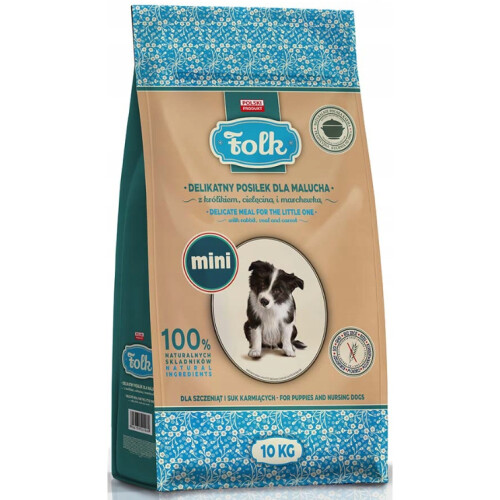 Tørfoder til hunde FOLK Delicate meal JUNIOR med kanin 10 kg