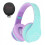 Cuffie wireless Bluetooth PowerLocus KIDS, turchese-viola, PER BAMBINI 1