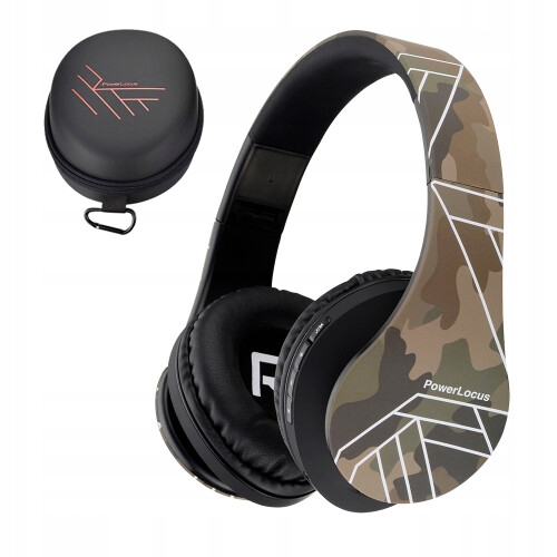 Auricolari wireless PowerLocus Camouflage Bluetooth / microSD / FM