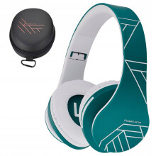 Cuffie wireless PowerLocus OceanBlue Bluetooth/microSD/radio FM