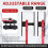 Brake Tools Caliper Piston Compressor Tool, Brake Caliper Compression Tool Kit with 2 Hooks, Large Red Disc Brake Repair 6