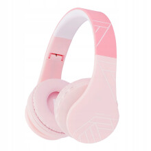 PowerLocus P1Kids trådløse on-ear hovedtelefoner til børn, pink + etui