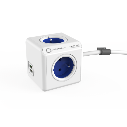 PowerCube USB-Verlängerungskabel 1,5 m – Blau