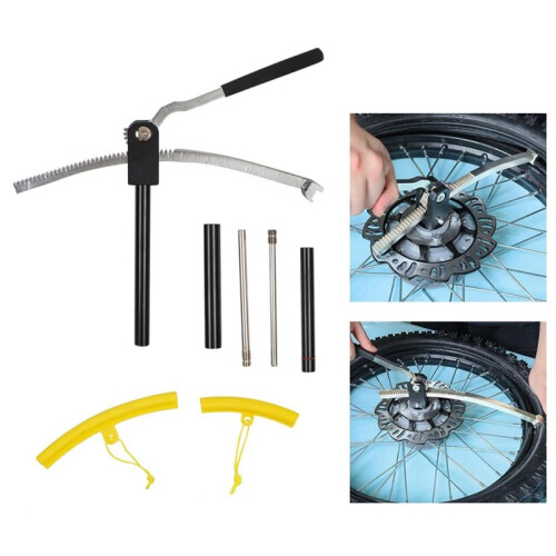 Kit de Ferramentas para Troca de Pneus de Motocross com Rodas de 16 A 21 Polegadas, Compatível com Motocross e Enduro, com Eixos Múltiplos de 2
