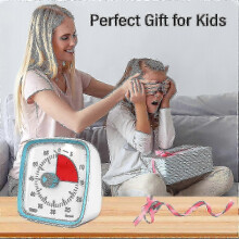 (Blue) 60-Minute Visual Countdown Timer with Soft Night Light, Perfect Silent Timer for Kids, Adults & Classroom Use_qlsg