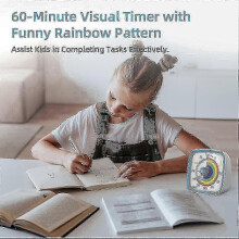 (Bluerainbow) 60-Minute Visual Countdown Timer with Soft Night Light, Perfect Silent Timer for Kids, Adults & Classroom Use_qlsg