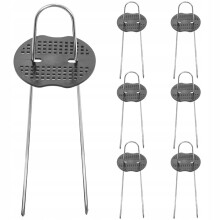 SET DI 6 PIEDINI DA 15 CM CON RONDELLA PER FISSAGGIO GARDENLINE AGRO-TESSILE DEN6577