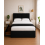 Modern Upholstered Bed with USB & Drawers Black4FT 2