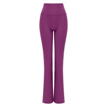 (Purple trousers, L) Women's High Waist Yoga Pants 2026 Spring Summer Micro Flare Bootcut Hip Lifting Sportswear for Outdoor Pilates Running