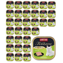 Animonda Cat | Vom Feinsten Adult - Enyhén csípős | Nedves eledel felnőtt macskáknak - 100 g-os tálca - Pulyka 100 g