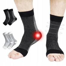 Calze compressive alla caviglia Comioke, 2 paia, tipo bendaggio, taglia L/XL