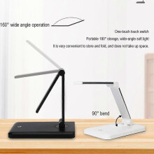 (Silver) Lamp Light Eyelash Lash Portable Tables Folding Extension Desk Led Stu